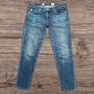 AG Adriano Goldschmied Stilt Crop Cigarette Jeans Women’s Blue Denim